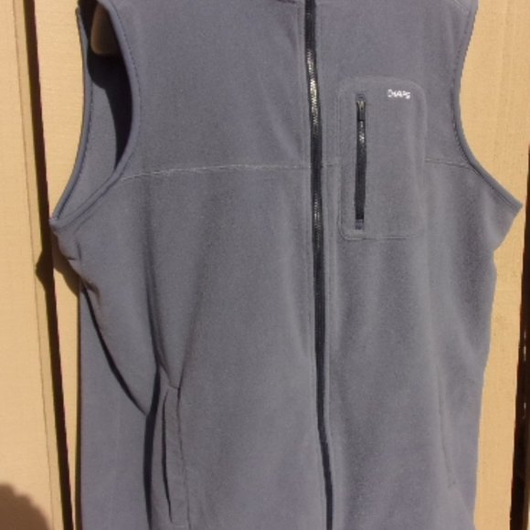 Chaps Jackets & Coats Mens Chaps Polar Fleece Xlt Vestjacket Gray
